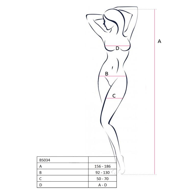 Bodystocking BS034 BLK-BS034-BLK-OS