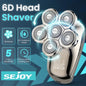 High Quality 6 In 1 7D Floating Mens Electric Rechargeable Shaver for Bald Head