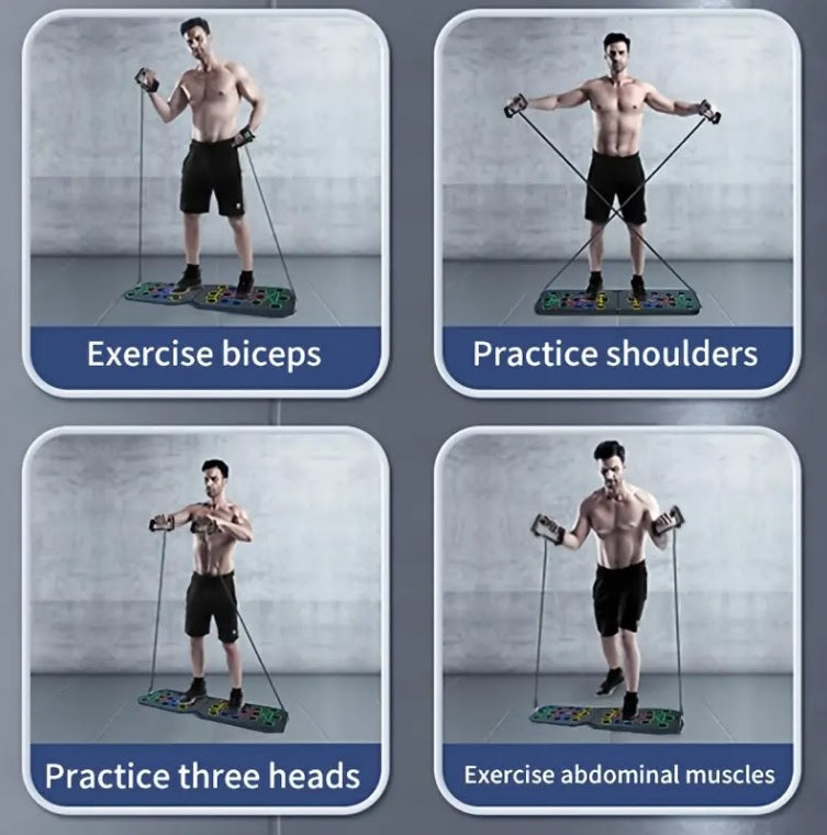 Multifunctional 30-Hole Push-Up Board for Core & Ab Workouts