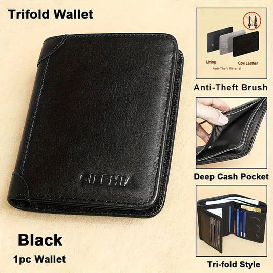 Vintage Genuine Leather RFID Blocking Wallet - CIEPHIA 