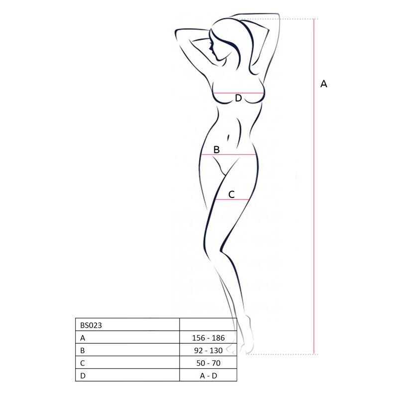 Bodystocking Fishnet  With Open Cleavage BLK-BS023-BLK-OS