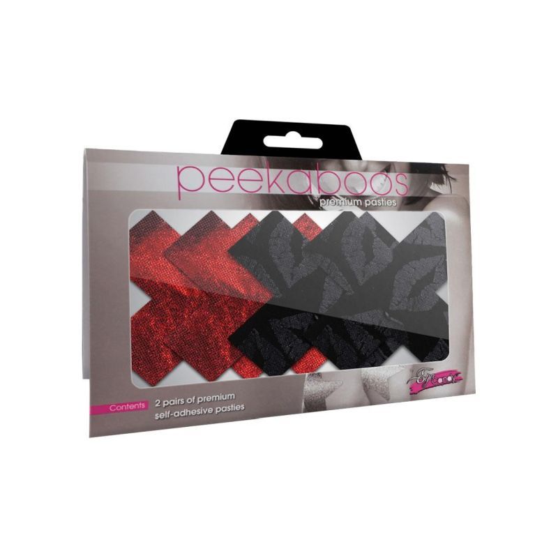 Stolen Kisses X Pasties-PK-003X-RED/BLK