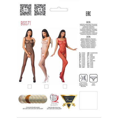 Bodystocking BS071 Red-BS071-RED-OS