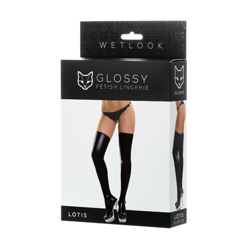 Glossy Wetlook Stockings Lotis-955011-XL