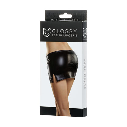 Glossy Wetlook Mini Skirt Camren-955013-L