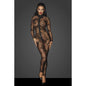 Long Tulle Overall w 3 Way Zipper-F237-BLK-S