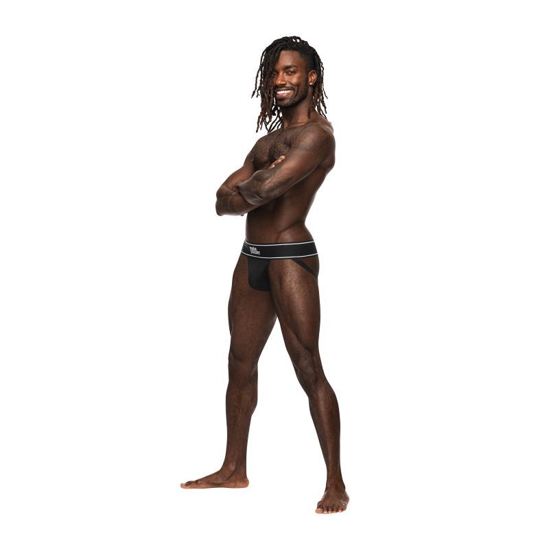 Male Power Modal Rib Jock Black-390-275-BLK-S/M