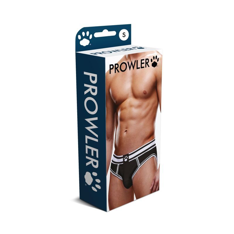 Prowler Open Back Brief White/Black-PR002-WHT/BLK-S