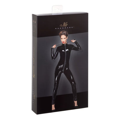 PVC Overall With 3 Way Zipper-F188.004-BLK-XL