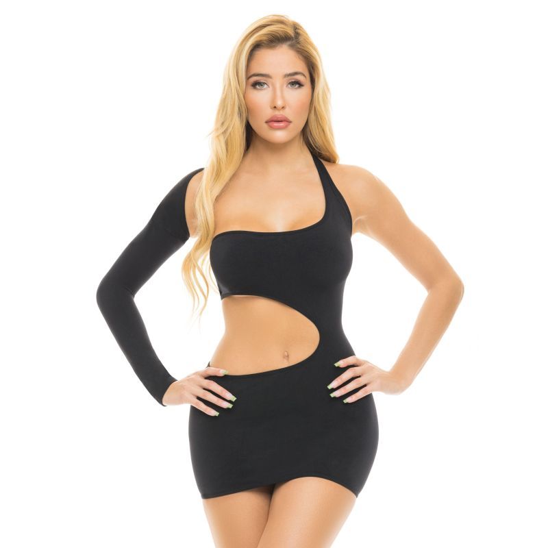 Cut My Life Into Pieces Dress Black-25114-BLK-O/S