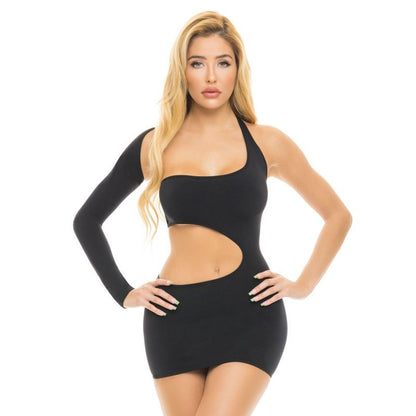 Cut My Life Into Pieces Dress Black-25114-BLK-O/S