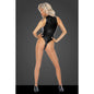 Powerwetlook Body with Front Zipper-F294-BLK-L