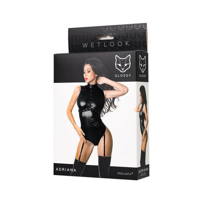 Glossy Adriana Bodysuit-955041-BLK-M