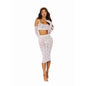 Dreamgirl Bralette and Slip Skirt White-12921-WHT-O/S