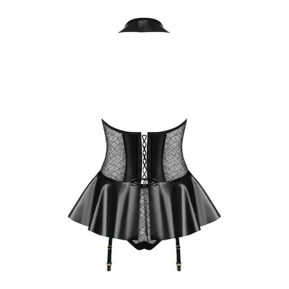 Hot Corset w Panties Black-859-COR-1-L/XL