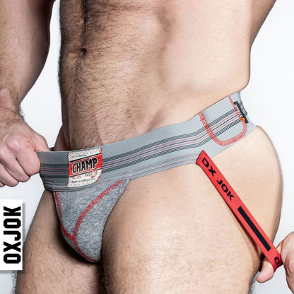 Oxballs Champ Vintage Jockstrap Gray Heather-JOK-1004-GRY-S
