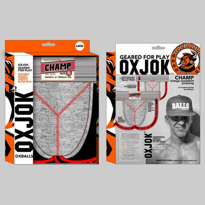 Oxballs Champ Vintage Jockstrap Gray Heather-JOK-1004-GRY-S