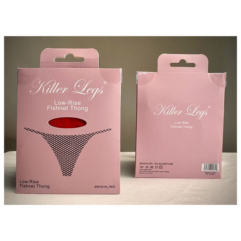 Mesh Net G-String Red-BRF001N-RED-O/S