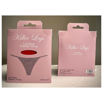 Mesh Net G-String Red-BRF001N-RED-O/S