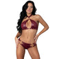 Juno Burgundy Jewel Two Piece Set-PAK244-BN-S/M