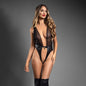 DOMINA Lock & Key Open Teddy - Black - Black - M/L Size-2415BLK-ML-B