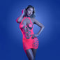GLOW Aphrodisiac Dress - OS - Glow In Dark Pink - One Size-GL2553-OS-B