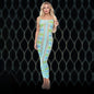 LAPDANCE Blue Horizon Maxi Dress - Blue - One Size-LC134