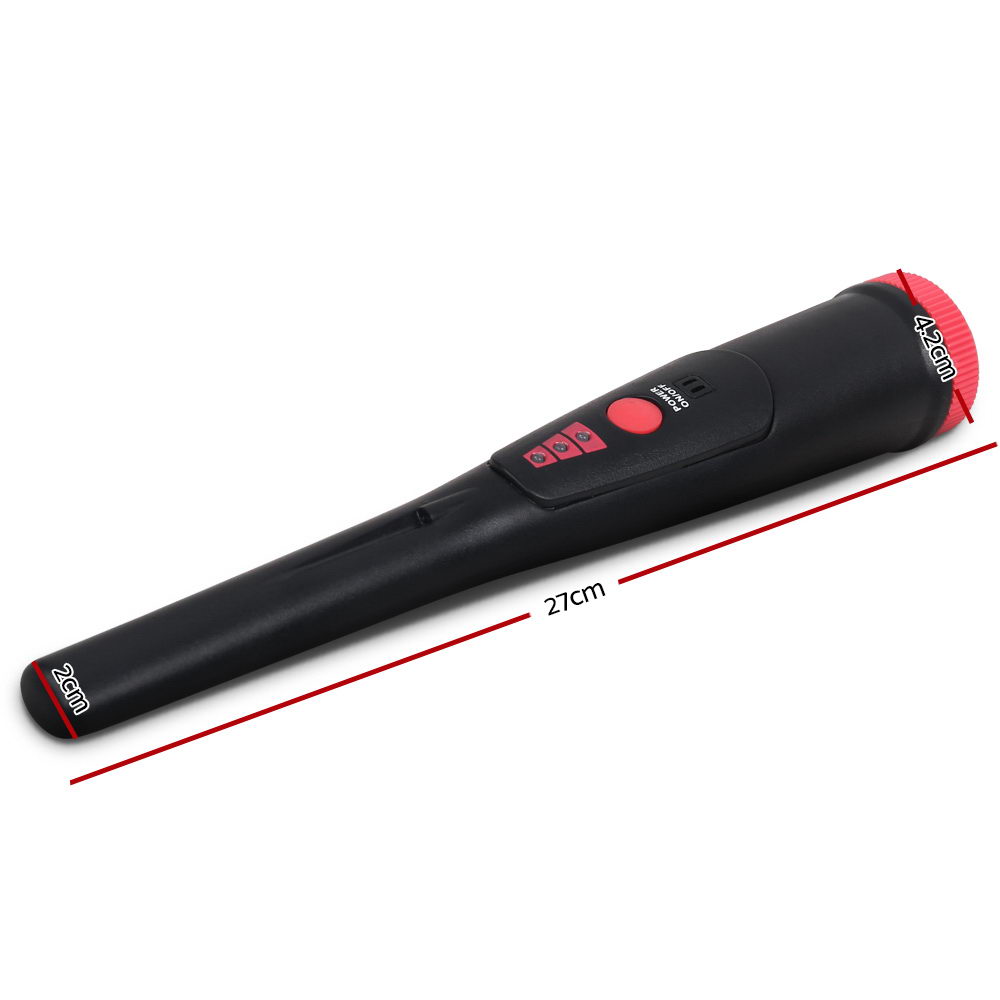 Metal Detector 40MM Sensitive Handheld Pinpointer Water Resistant Automatic Hunter Black