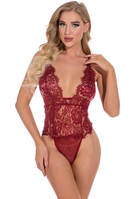 Eyes On Me Lace Teddy-XY8526G