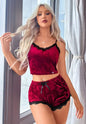 Holiday Vixen velvet Pajama Set-YSF2298