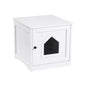 i.Pet 49x51cm Cat Litter Box Enclosure Hidden Litter Tray Cabinet White