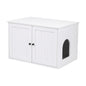 i.Pet 80x53cm Cat Litter Box Enclosure Hidden Litter Tray Cabinet Furniture White