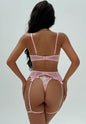 Janet Eyelash Lace Bra Set-LS1000-PI