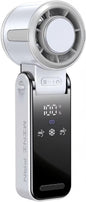 Portable Handheld Fan, Rechargeable Battery Powered with High-Speed Turbo for Strong Wind & Rapid Cooling, Aesthetic Design
