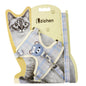 Zichen Vest Cat Leash Polyester Traction Strap Grey M(1.5 suitable for 3.50 kg-7.50 kg