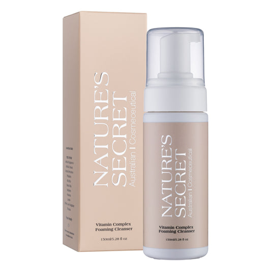 Vitamin Complex Foaming Cleanser 150ml | Hydrating Vitamin Face Cleanser for Makeup Removal, Brightening & Daily Facial Cleansing | Australian Made