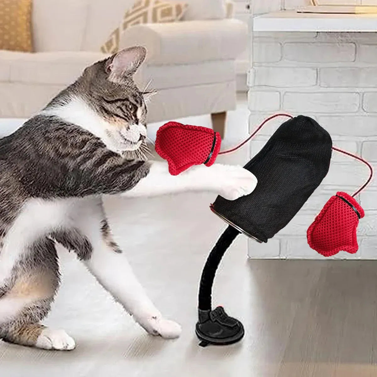 Tease Cat Toys Multi-Functional Cat Boxing Game Interactive Fun Toy for Cats