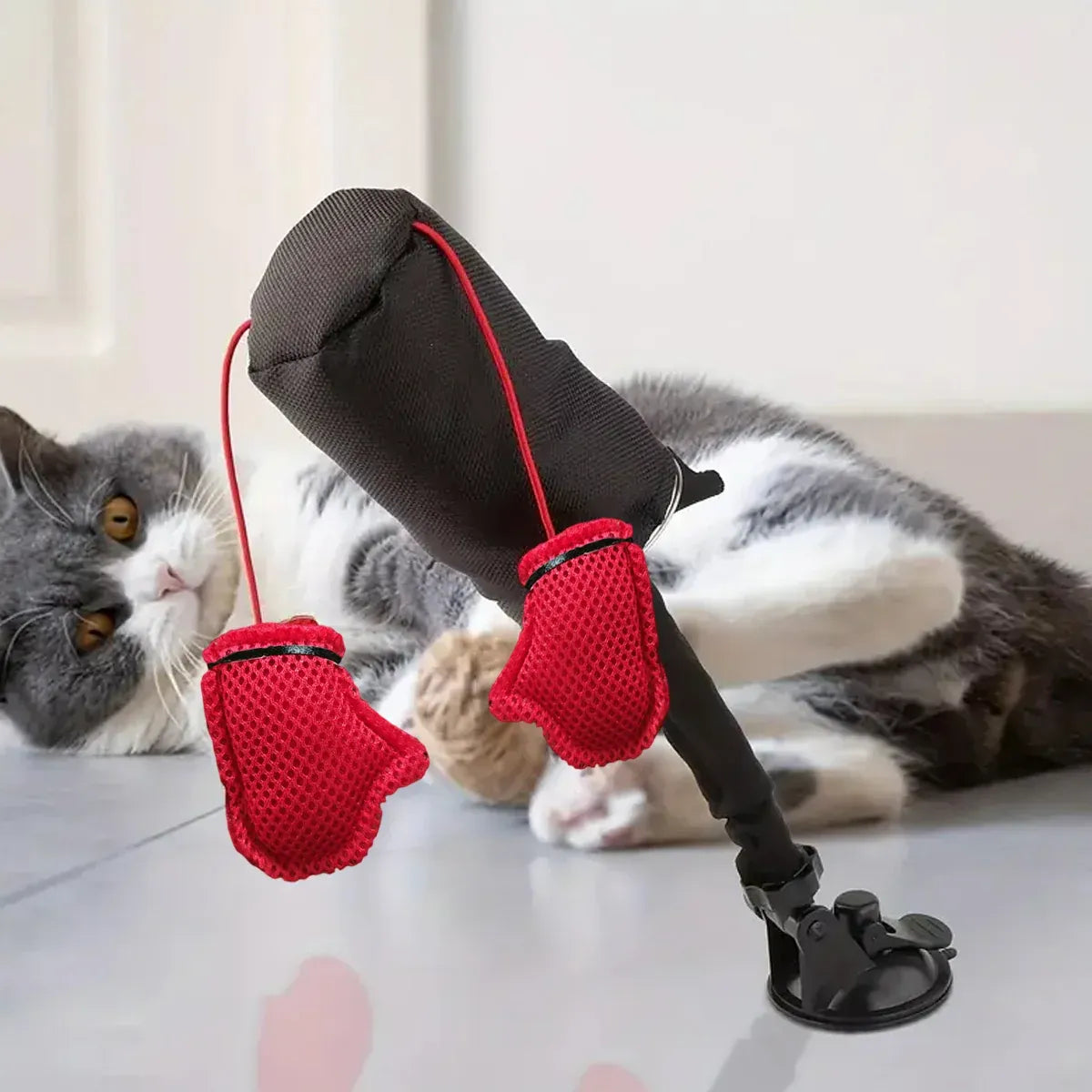 Tease Cat Toys Multi-Functional Cat Boxing Game Interactive Fun Toy for Cats