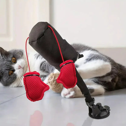 Tease Cat Toys Multi-Functional Cat Boxing Game Interactive Fun Toy for Cats