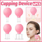 4-Piece Pink Manual Cupping Cup Set