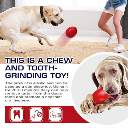 Licking Dog Gnawing Toy Slow Feeder Dinosaur Eggs Interactive Slow Food Dog Toy - Beige