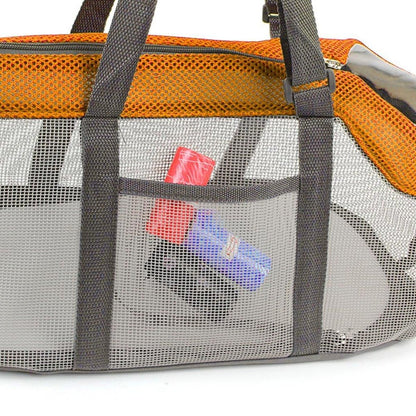 Mesh Dogs Carrying Bag Large Capacity Breathable Outdoor Travel Pet Carrier Bag