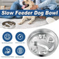 Large Capacity Stainless Steel Pet Slow Feeder Bowl Non-Slip Anti-Spill Durable