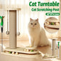 1-Piece Cat Scratching Post with Turntable Toy