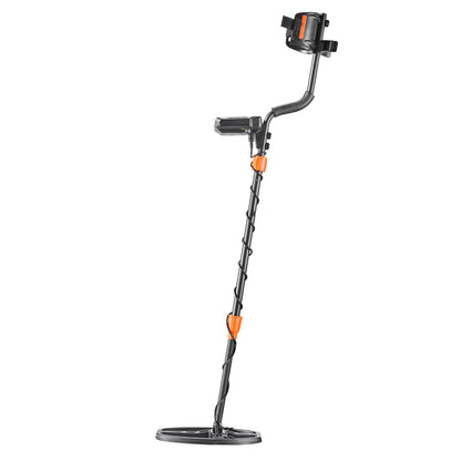 Metal Detector for Adults, 254 mm, Professional High Accuracy Gold Detector, IP68 Waterproof Search Coil with Display, Headphones, 5 Modes, Adjustable Length, for Detecting Gold Treasure Hunting