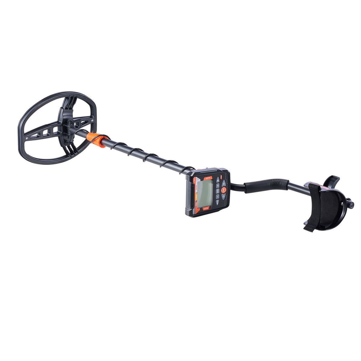 Metal Detector for Adults, 254 mm, Professional High Accuracy Gold Detector, IP68 Waterproof Search Coil with Display, Headphones, 5 Modes, Adjustable Length, for Detecting Gold Treasure Hunting