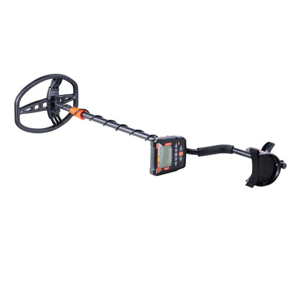 Metal Detector for Adults, 254 mm, Professional High Accuracy Gold Detector, IP68 Waterproof Search Coil with Display, Headphones, 5 Modes, Adjustable Length, for Detecting Gold Treasure Hunting