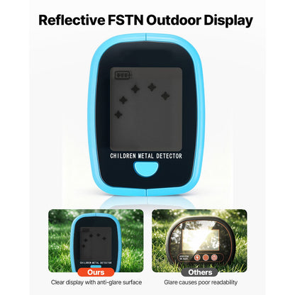 Metal Detector, 101.6 mm, Lightweight Metal Detector with LCD Display, 152.4 mm IP68 Waterproof Search Coil, Adjustable 650-930 mm Gold Detector, Easy to Use, for Detecting Gold Exploration