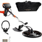 Metal Detector for Adults & Kids, 8", Professional Adjustable Higher Accuracy Gold Detector, IP68 Waterproof Coil with LCD Display Advanced DSP Chip, for Detecting Gold Coin Treasure Hunting