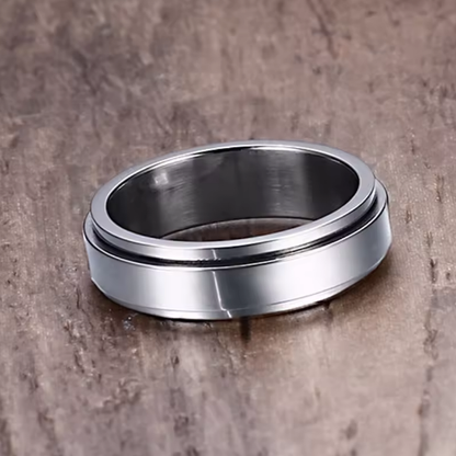 Vnox Spinner Rotatable Ring For Men